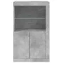 Sideboard with LED lights concrete gray engineered wood by , Lockers and storage cabinets - Ref: Foro24-836626, Price: 73,63 ...