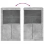 Sideboard with LED lights concrete gray engineered wood by , Lockers and storage cabinets - Ref: Foro24-836626, Price: 73,63 ...