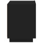 Nightstand with LED lights black engineered wood by , Nightstands - Ref: Foro24-836737, Price: 70,28 €, Discount: %
