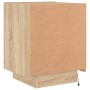 Nachttische, LED-Leuchten, 2 Stück, Holzwerkstoff, Sonoma-Eiche von , Nachttische - Ref: Foro24-836740, Preis: 112,82 €, Raba...