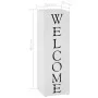 Welcome design umbrella stand white steel by vidaXL, umbrella stands - Ref: Foro24-246797, Price: 32,74 €, Discount: %