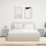 Bedside table LED lights 2 pcs engineered wood gray concrete by , Nightstands - Ref: Foro24-836742, Price: 111,44 €, Discount: %