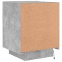 Nachttisch-LED-Leuchten, 2 Stück, Holzwerkstoff, grauer Beton von , Nachttische - Ref: Foro24-836742, Preis: 113,15 €, Rabatt: %