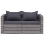 Garten-Ecksofa-Set, 2-teilig, graues PE-Rattan von vidaXL, Outdoor-Sofas - Ref: Foro24-44162, Preis: 233,77 €, Rabatt: %