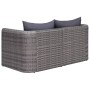 Garden Corner Sofa Set 2 Pieces Gray PE Rattan by vidaXL, Outdoor sofas - Ref: Foro24-44162, Price: 234,78 €, Discount: %