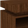 Nachttisch mit LED-Leuchten Eiche braun 40x39x48,5 cm von , Nachttische - Ref: Foro24-836796, Preis: 73,29 €, Rabatt: %