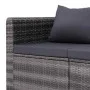 Garden Corner Sofa Set 2 Pieces Gray PE Rattan by vidaXL, Outdoor sofas - Ref: Foro24-44162, Price: 202,76 €, Discount: %