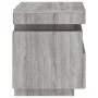 Bedside table with LED lights Sonoma gray 40x39x48.5 cm by , Nightstands - Ref: Foro24-836794, Price: 81,28 €, Discount: %