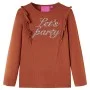 Langarm-T-Shirt für Kinder in der Farbe Cognac 128 von , Kinder-T-Shirts - Ref: Foro24-14217, Preis: 9,17 €, Rabatt: %