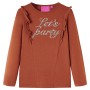 Langarm-T-Shirt für Kinder in der Farbe Cognac 128 von , Kinder-T-Shirts - Ref: Foro24-14217, Preis: 9,27 €, Rabatt: %