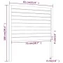 Bettkopfteil aus massivem Kiefernholz, 81 x 4 x 100 cm von , Kopf- und Fußteile - Ref: Foro24-818995, Preis: 46,57 €, Rabatt: %