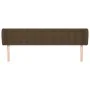 Cabecero de tela marrón oscuro 183x23x78/88 cm de , Cabeceros y pies de cama - Ref: Foro24-3117595, Precio: 82,24 €, Descuent...