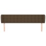 Cabecero de tela marrón oscuro 183x23x78/88 cm de , Cabeceros y pies de cama - Ref: Foro24-3117595, Precio: 86,44 €, Descuent...