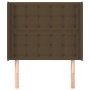 Kopfteil mit dunkelbraunen Stoffohren 93x16x118/128 cm von , Kopf- und Fußteile - Ref: Foro24-3119999, Preis: 82,03 €, Rabatt: %