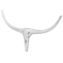 Decorative silver 75 cm aluminum bull head for wall by , Figures, sculptures and statues - Ref: Foro24-242336, Price: 24,24 €...