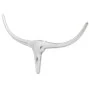 Decorative silver 75 cm aluminum bull head for wall by , Figures, sculptures and statues - Ref: Foro24-242336, Price: 23,95 €...