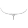 Decorative silver 75 cm aluminum bull head for wall by , Figures, sculptures and statues - Ref: Foro24-242336, Price: 23,95 €...