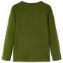 Camiseta infantil de manga larga caqui oscuro 140 de , Camisetas para niños - Ref: Foro24-13043, Precio: 8,39 €