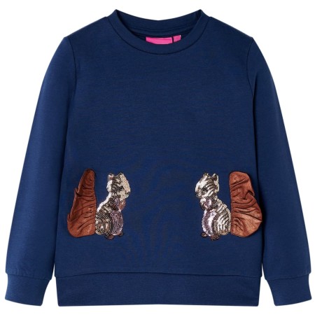 Marineblaues Kinder-Sweatshirt 116 von , Kinder-T-Shirts - Ref: Foro24-14161, Preis: 12,22 €, Rabatt: %