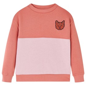 Kinder-Sweatshirt rosa Farbblock 140 von , Kinder-T-Shirts - Ref: Foro24-14388, Preis: 9,79 €, Rabatt: %