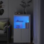 Aparador con luces LED madera de ingeniería blanco by , Lockers and storage cabinets - Ref: Foro24-836623, Price: 92,79 €, Di...