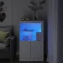 Sideboard mit LED-Lichtern aus weißem Ingenieurholz von , Schließfächer und Lagerschränke - Ref: Foro24-836623, Preis: 89,16 ...
