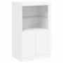Sideboard mit LED-Lichtern aus weißem Ingenieurholz von , Schließfächer und Lagerschränke - Ref: Foro24-836623, Preis: 89,16 ...