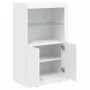 Sideboard mit LED-Lichtern aus weißem Ingenieurholz von , Schließfächer und Lagerschränke - Ref: Foro24-836623, Preis: 89,16 ...
