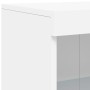 Aparador con luces LED madera de ingeniería blanco by , Lockers and storage cabinets - Ref: Foro24-836623, Price: 92,79 €, Di...