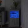 Sideboard with LED lights in Sonoma gray engineered wood by , Lockers and storage cabinets - Ref: Foro24-836640, Price: 61,56...