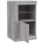 Sideboard with LED lights in Sonoma gray engineered wood by , Lockers and storage cabinets - Ref: Foro24-836640, Price: 61,56...