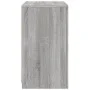 Sideboard with LED lights in Sonoma gray engineered wood by , Lockers and storage cabinets - Ref: Foro24-836640, Price: 61,56...