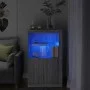 Sideboard with LED lights in Sonoma gray engineered wood by , Lockers and storage cabinets - Ref: Foro24-836628, Price: 109,5...