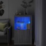 Sonoma Sideboard aus grauem Holzwerkstoff mit LED-Leuchten von , Schließfächer und Lagerschränke - Ref: Foro24-836628, Preis:...