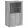 Sideboard with LED lights in Sonoma gray engineered wood by , Lockers and storage cabinets - Ref: Foro24-836628, Price: 109,5...