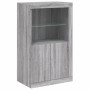 Sonoma Sideboard aus grauem Holzwerkstoff mit LED-Leuchten von , Schließfächer und Lagerschränke - Ref: Foro24-836628, Preis:...
