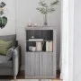 Sideboard with LED lights in Sonoma gray engineered wood by , Lockers and storage cabinets - Ref: Foro24-836628, Price: 109,5...
