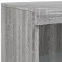 Sideboard with LED lights in Sonoma gray engineered wood by , Lockers and storage cabinets - Ref: Foro24-836628, Price: 109,5...