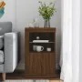 Sideboard with LED lights, engineered wood in brown oak. by , Lockers and storage cabinets - Ref: Foro24-836642, Price: 48,99...
