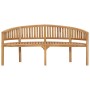 Banco banana de madera maciza de teca 180 cm