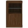 Sideboard mit LED-Leuchten Holzwerkstoff Eiche braun von , Schließfächer und Lagerschränke - Ref: Foro24-836642, Preis: 48,92...