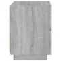 Bedside table with LED lights in gray Sonoma engineered wood by , Nightstands - Ref: Foro24-836745, Price: 68,46 €, Discount: %