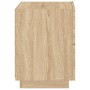 Nachttisch mit LED-Leuchten aus Holzwerkstoff Sonoma Eiche von , Nachttische - Ref: Foro24-836739, Preis: 66,74 €, Rabatt: %