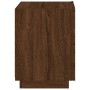 Nightstand with LED lights made of engineered oak wood in brown. by , Nightstands - Ref: Foro24-836747, Price: 64,08 €, Disco...