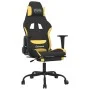 Massage-Gaming-Stuhl mit schwarz-gelber Stofffußstütze von , Gaming-Stühle - Ref: Foro24-345484, Preis: 116,03 €, Rabatt: %