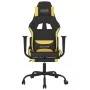 Massage-Gaming-Stuhl mit schwarz-gelber Stofffußstütze von , Gaming-Stühle - Ref: Foro24-345484, Preis: 116,03 €, Rabatt: %