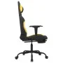 Massage-Gaming-Stuhl mit schwarz-gelber Stofffußstütze von , Gaming-Stühle - Ref: Foro24-345484, Preis: 116,03 €, Rabatt: %