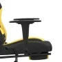 Massage-Gaming-Stuhl mit schwarz-gelber Stofffußstütze von , Gaming-Stühle - Ref: Foro24-345484, Preis: 116,03 €, Rabatt: %