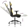 Massage gaming chair with black and yellow fabric footrest by , Gaming chairs - Ref: Foro24-345484, Price: 116,03 €, Discount: %