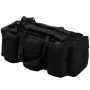Bolso de lona estilo militar 3-en-1 90 L negro de vidaXL, Bolsas de deporte - Ref: Foro24-91390, Precio: 45,15 €, Descuento: %